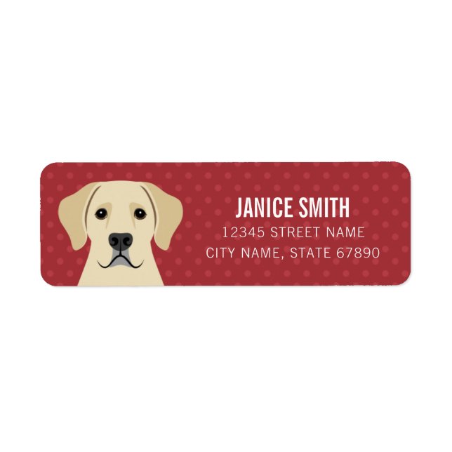 Labrador Retriever Return Address Labels (Front)