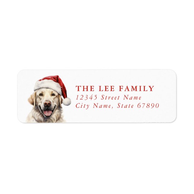 Labrador Retriever Return Address Labels (Front)