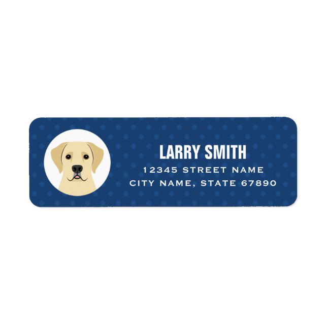 Labrador Retriever Return Address Labels (Front)