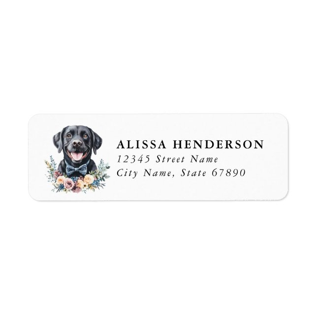 Labrador Retriever Return Address Labels (Front)