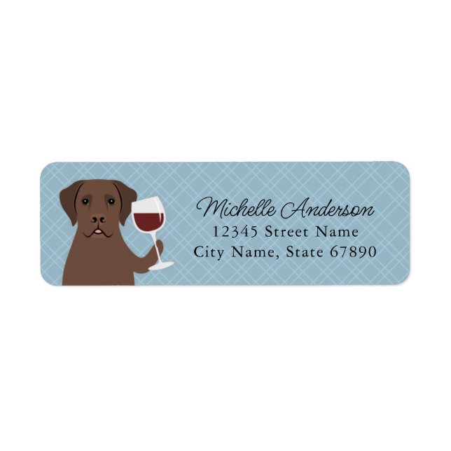 Labrador Retriever Return Address Labels (Front)