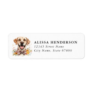 Labrador Retriever Return Address Labels