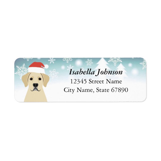 Labrador Retriever Return Address Labels (Front)