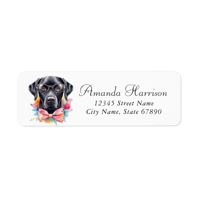 Labrador Retriever Return Address Labels (Front)