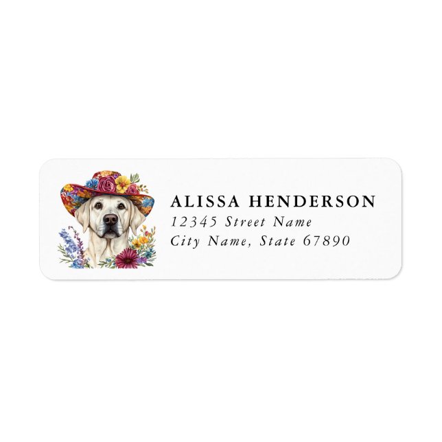 Labrador Retriever Return Address Labels (Front)