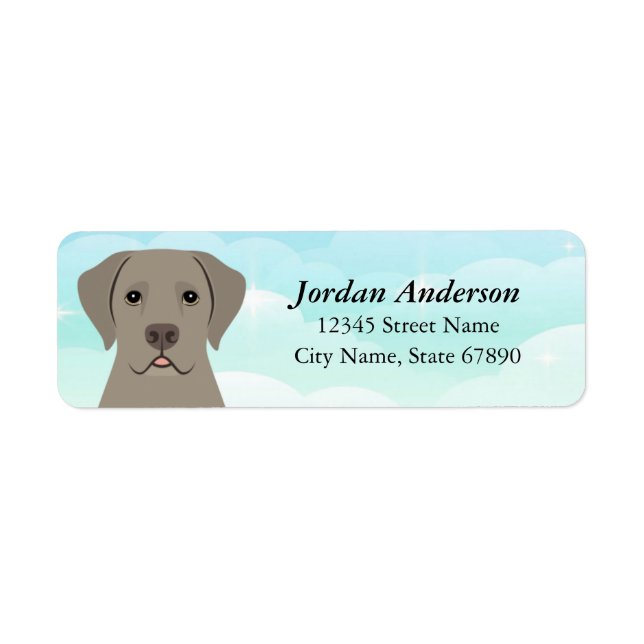 Labrador Retriever Return Address Labels (Front)
