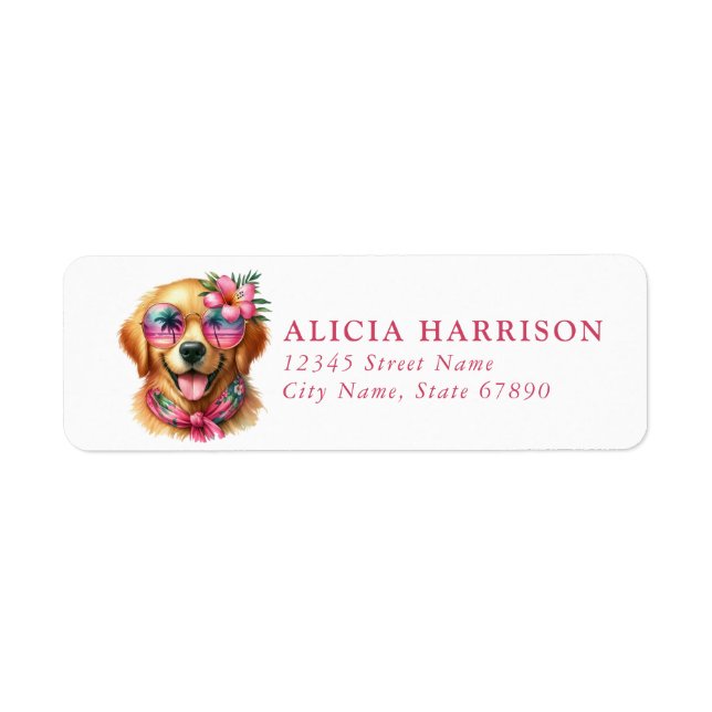 Labrador Retriever Return Address Labels (Front)
