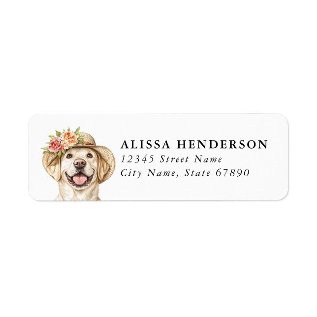 Labrador Retriever Return Address Labels (Front)