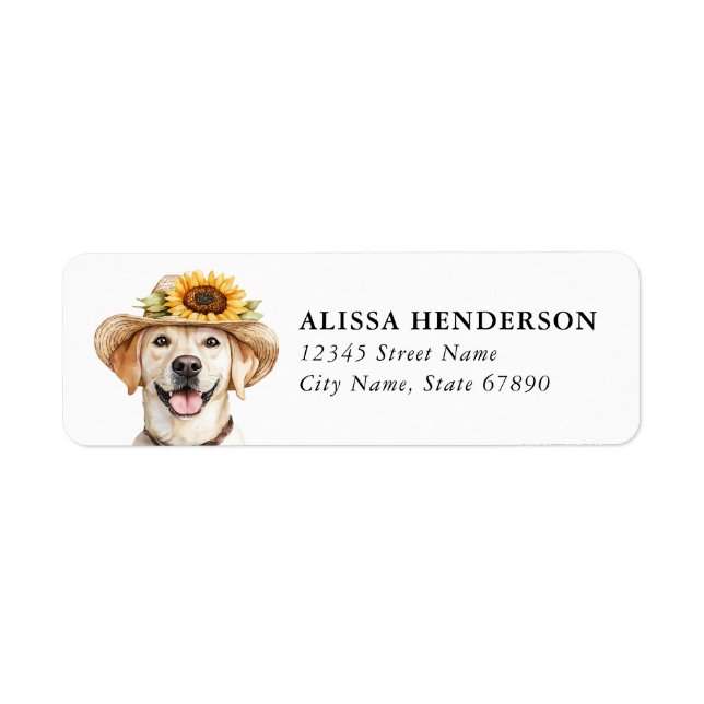 Labrador Retriever Return Address Labels (Front)