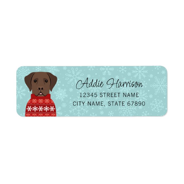 Labrador Retriever Return Address Labels (Front)