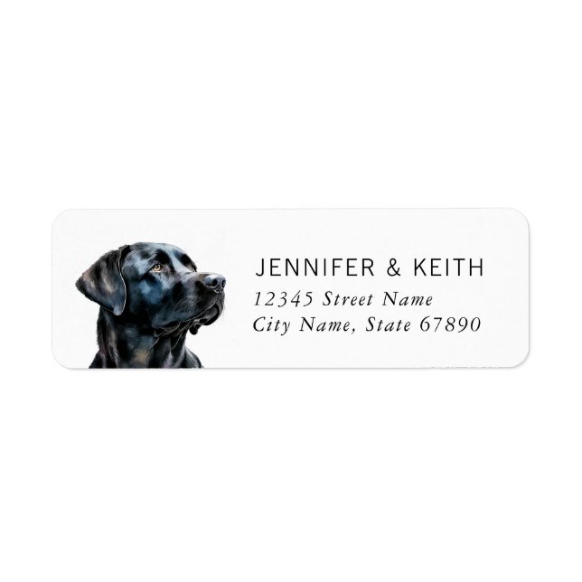 Labrador Retriever Return Address Labels (Front)