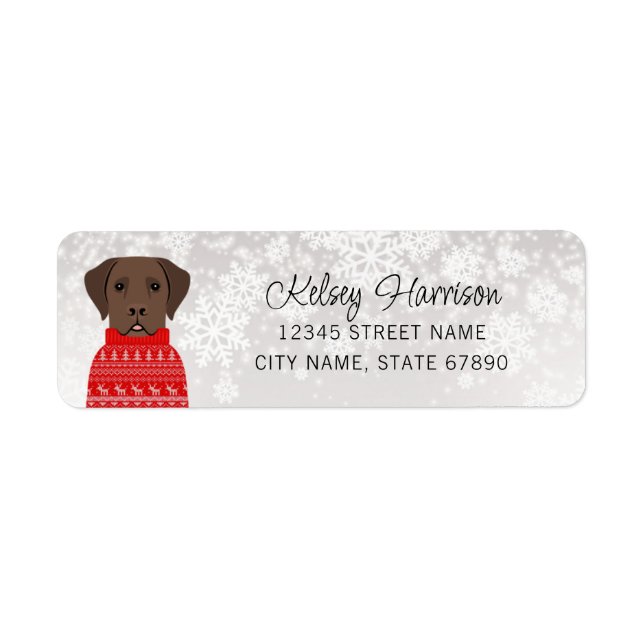 Labrador Retriever Return Address Labels (Front)