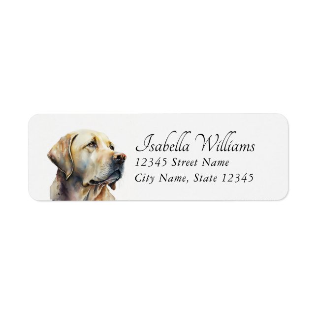 Labrador Retriever Return Address Labels (Front)