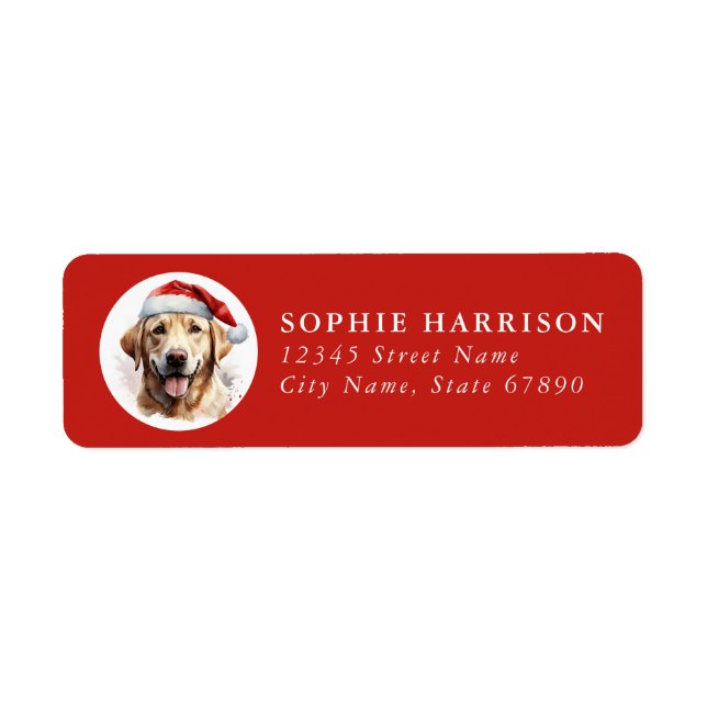 Labrador Retriever Return Address Labels (Front)