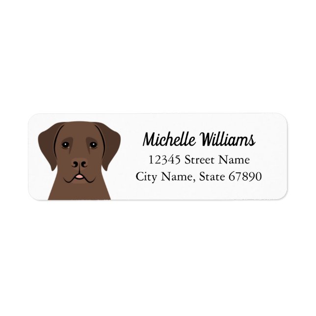 Labrador Retriever Return Address Labels (Front)