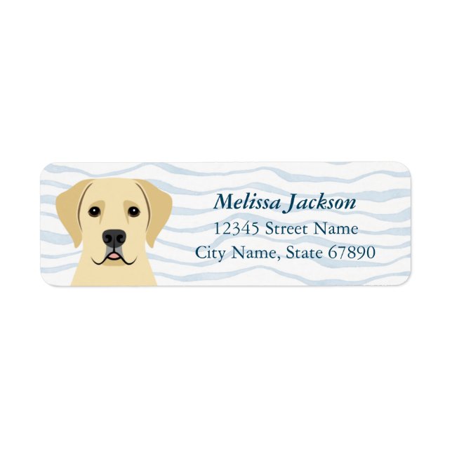 Labrador Retriever Return Address Labels (Front)
