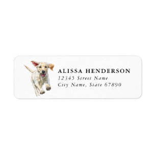 Labrador Retriever Return Address Labels
