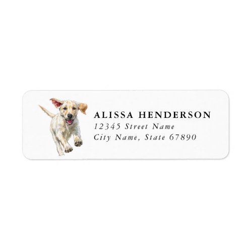 Labrador Retriever Return Address Labels