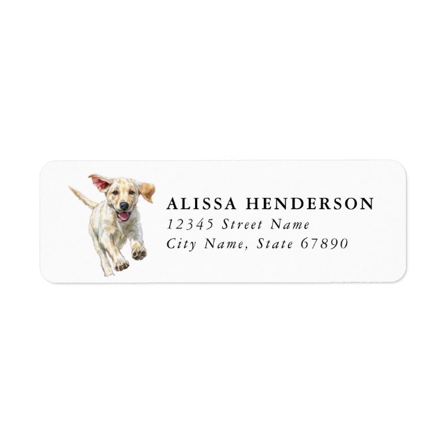 Labrador Retriever Return Address Labels (Front)