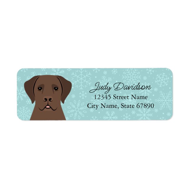 Labrador Retriever Return Address Labels (Front)