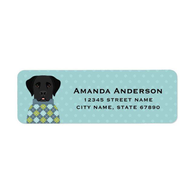 Labrador Retriever Return Address Labels (Front)