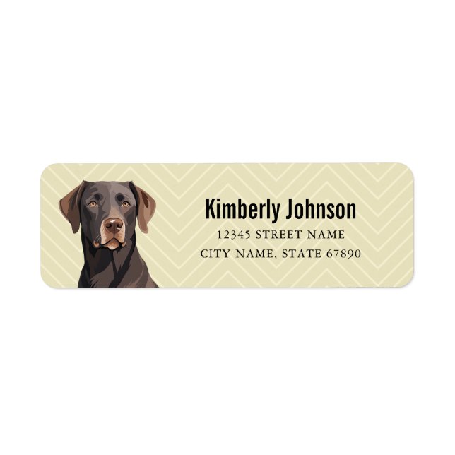 Labrador Retriever Return Address Labels (Front)