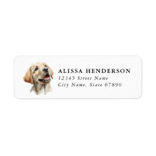Labrador Retriever Return Address Labels