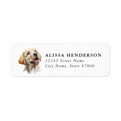 Labrador Retriever Return Address Labels