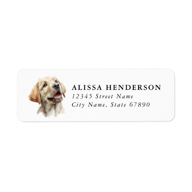 Labrador Retriever Return Address Labels (Front)