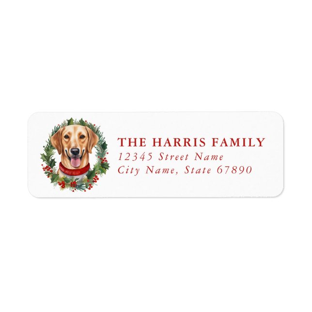 Labrador Retriever Return Address Labels (Front)