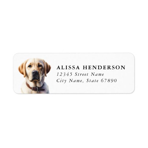 Labrador Retriever Return Address Labels