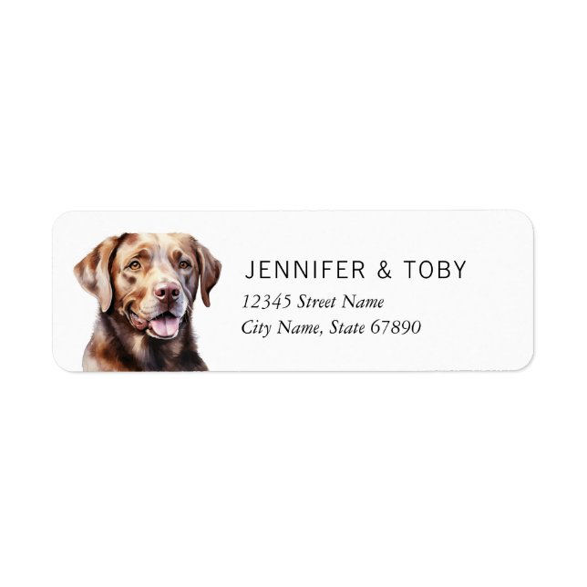Labrador Retriever Return Address Labels (Front)