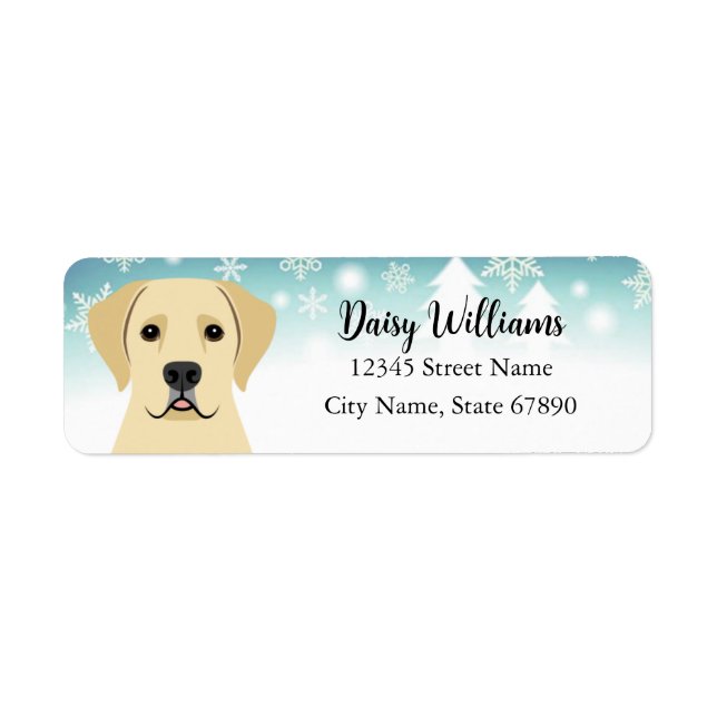Labrador Retriever Return Address Labels (Front)