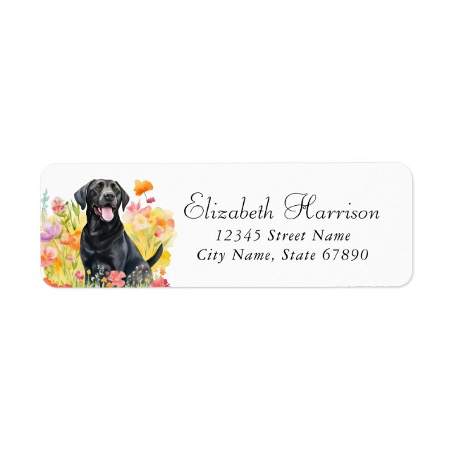 Labrador Retriever Return Address Labels (Front)