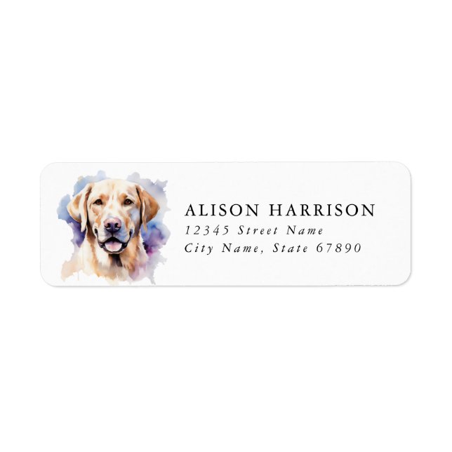 Labrador Retriever Return Address Labels (Front)