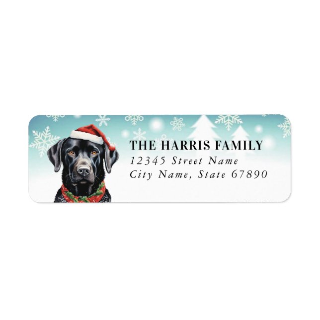 Labrador Retriever Return Address Labels (Front)
