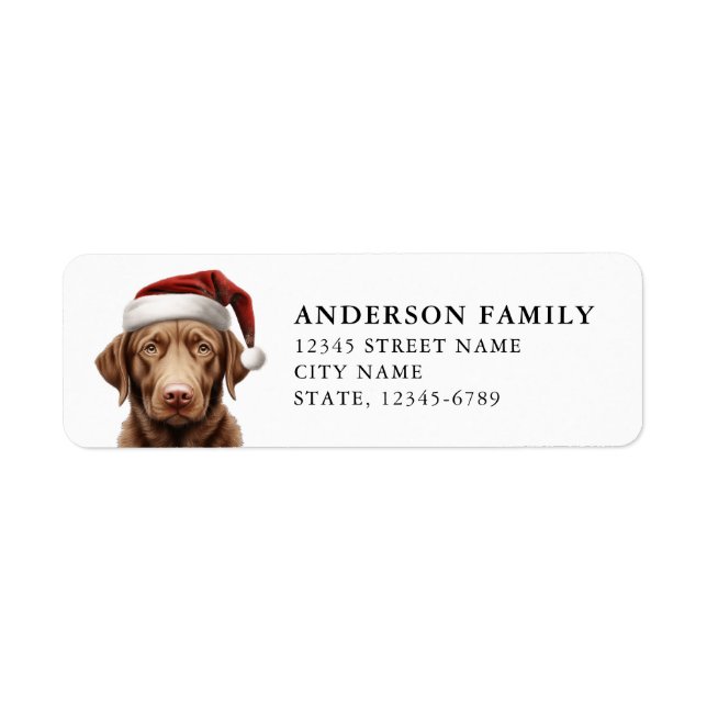 Labrador Retriever Return Address Labels (Front)