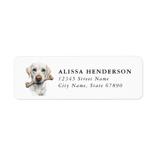 Labrador Retriever Return Address Labels