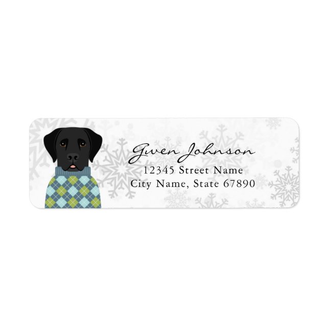 Labrador Retriever Return Address Labels (Front)