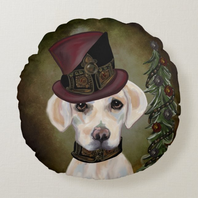 LABRADOR RETRIEVER            ROUND PILLOW (Front)