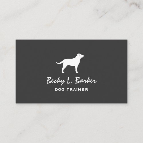 Labrador Retriever Silhouette Business Card