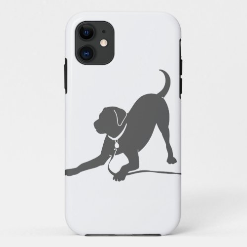 Labrador retriever silhouette iPhone 11 case