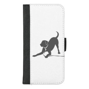 Labrador retriever silhouette iPhone 8/7 plus wallet case