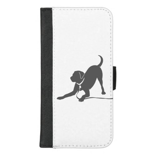 Labrador retriever silhouette iPhone 87 plus wallet case