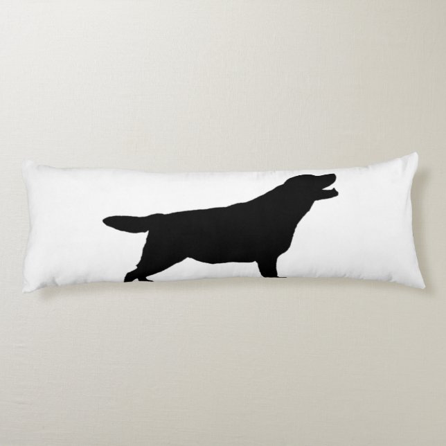 Labrador Retriever Silhouette Love Dogs Body Pillow (Back)