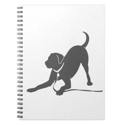 Labrador retriever silhouette notebook