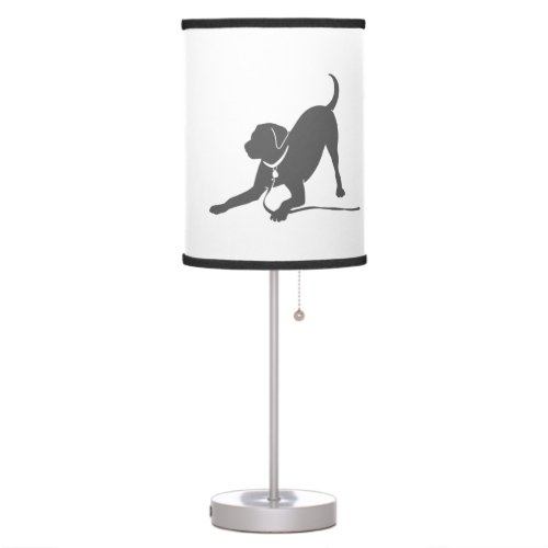 Labrador retriever silhouette table lamp