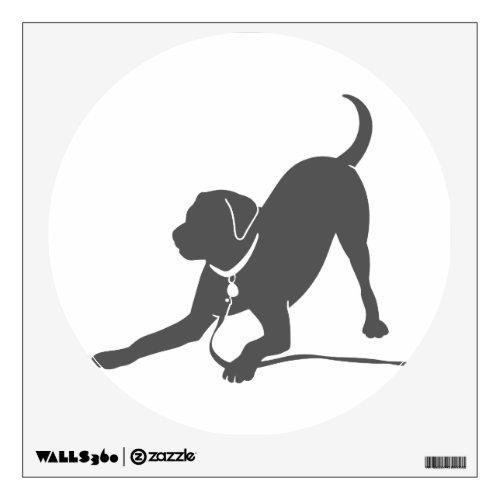 Labrador retriever silhouette wall decal