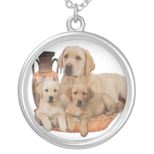 Labrador Retriever Silver Plated Necklace