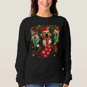 Labrador Retriever Socks Christmas Family Pajamas Sweatshirt
